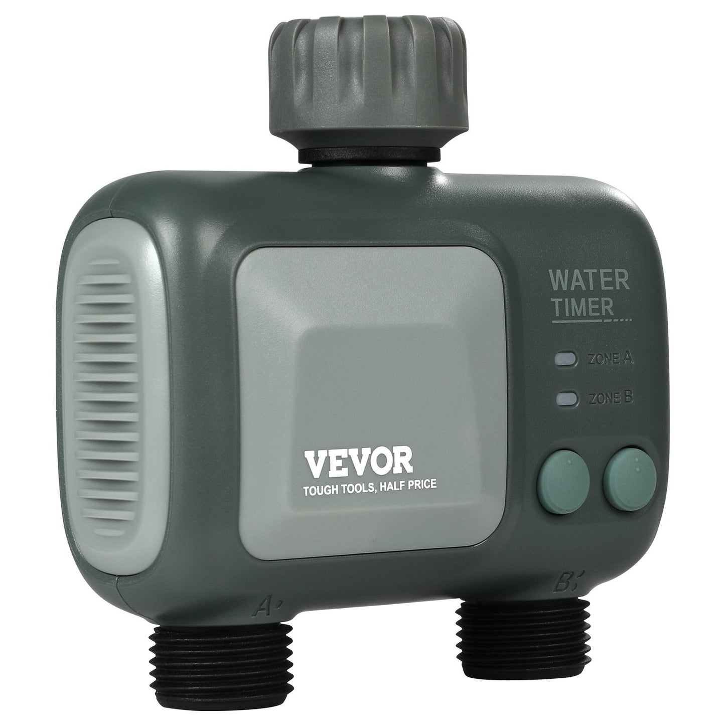 WiFi Sprinkler Timer, 2 Outlets, Smart Hose Faucet Water Timer With Brass Inlet, APP Control Via 2.4Ghz WiFi Or Bluetooth, Voice Control With Alexa And Google Assistant, IPX6 For Yard Watering