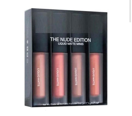 Nude Red Edition Different Shades Liquid Lipstick Set 
of 4 (16ml)