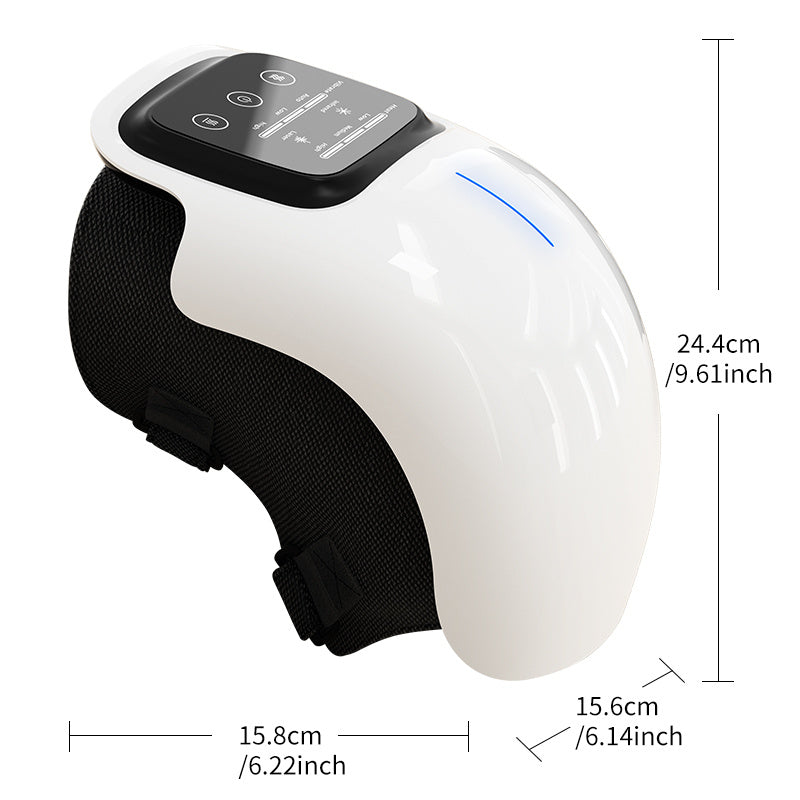 Smart Knee Massager With Heat  Vibration 3D Air Compression   Portable Pain Relief  Home Office Use